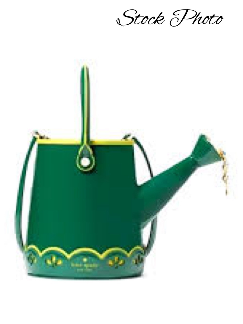 Kate Spade Harvest Time Green Patent Leather Watering Can Crossbody Novelty Bag - Picture 15 of 16